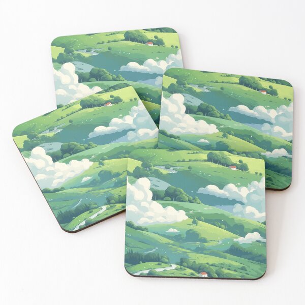 Item preview, Cute Hillside Meadow #6 designed and sold by CareToCanvas.