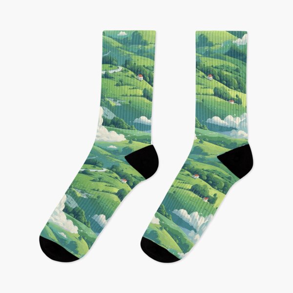 Item preview, Cute Hillside Meadow #6 designed and sold by CareToCanvas.
