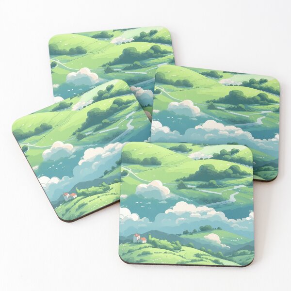 Item preview, Cute Hillside Meadow #7 designed and sold by CareToCanvas.