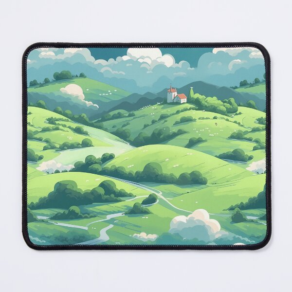 Item preview, Cute Hillside Meadow #7 designed and sold by CareToCanvas.