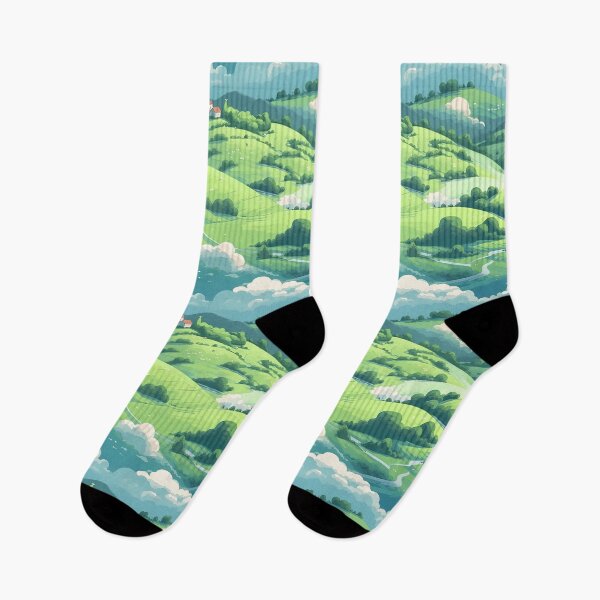Item preview, Cute Hillside Meadow #7 designed and sold by CareToCanvas.