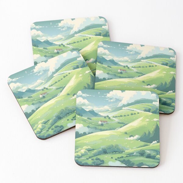 Item preview, Cute Hillside Meadow #8 designed and sold by CareToCanvas.
