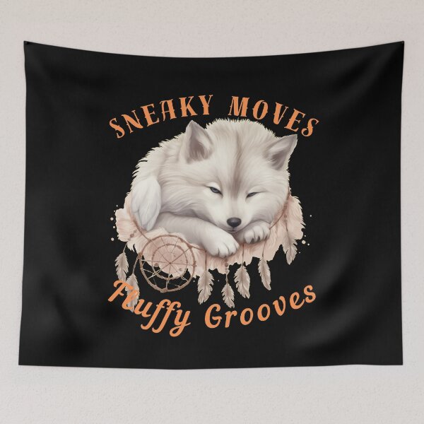 Item preview, Sneaky Moves, Fluffy Grooves. fox portrait designed and sold by FoxVibes.