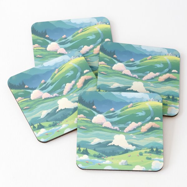 Item preview, Cute Hillside Meadow #10 designed and sold by CareToCanvas.