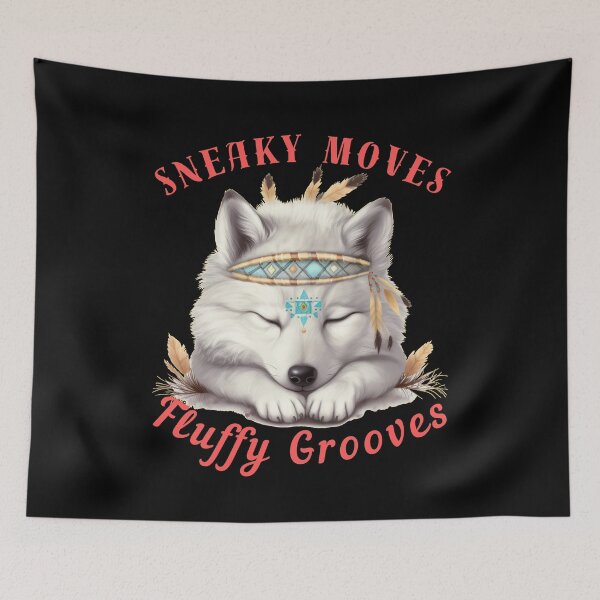 Item preview, Sneaky Moves, Fluffy Grooves. retro fox designed and sold by FoxVibes.