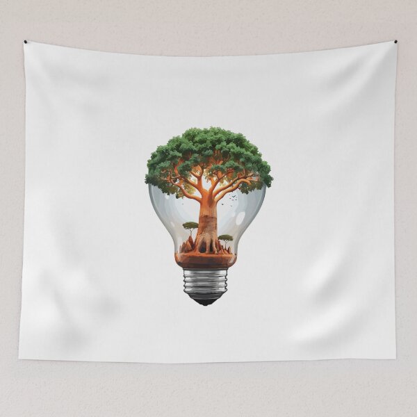 Item preview, Luminescent Giants: Hyper-Realistic Baobab Brilliance designed and sold by LoveSecrets.