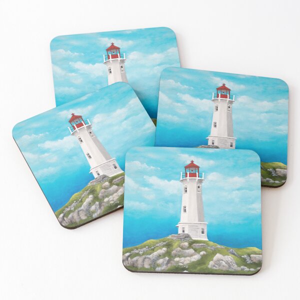 Item preview, Louisbourg Lighthouse, Nova Scotia designed and sold by M.E.Mackenzie Art.