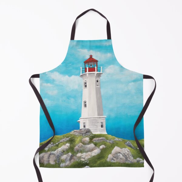 Item preview, Louisbourg Lighthouse, Nova Scotia designed and sold by M.E.Mackenzie Art.