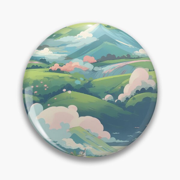 Item preview, Cute Hillside Meadow #11 designed and sold by CareToCanvas.