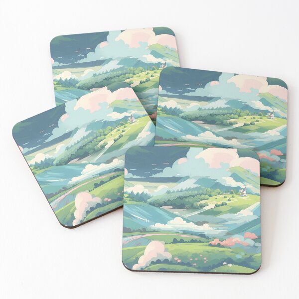 Item preview, Cute Hillside Meadow #11 designed and sold by CareToCanvas.