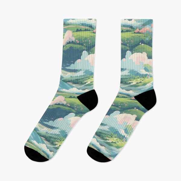 Item preview, Cute Hillside Meadow #11 designed and sold by CareToCanvas.