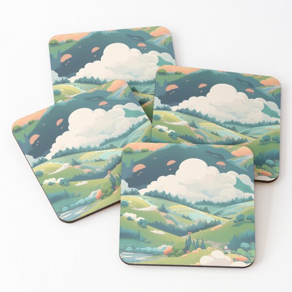 Item preview, Cute Hillside Meadow #12 designed and sold by CareToCanvas.