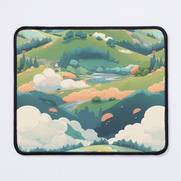 Item preview, Cute Hillside Meadow #12 designed and sold by CareToCanvas.