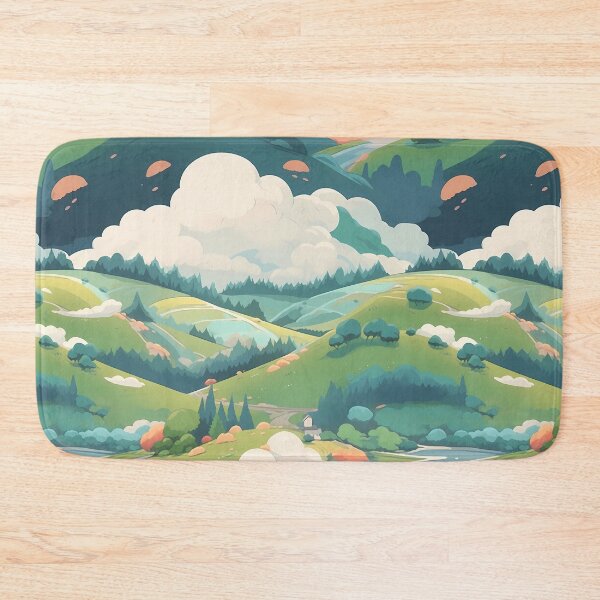 Item preview, Cute Hillside Meadow #12 designed and sold by CareToCanvas.
