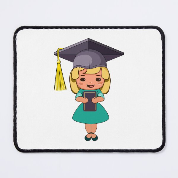 Item preview, Student in graduation cap with diploma designed and sold by Mashusha-art.