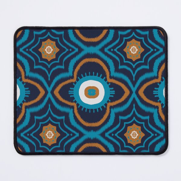Item preview, Pattern seamless curve stripes on blue designed and sold by NarongStocker37.