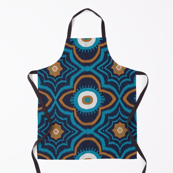 Item preview, Pattern seamless curve stripes on blue designed and sold by NarongStocker37.
