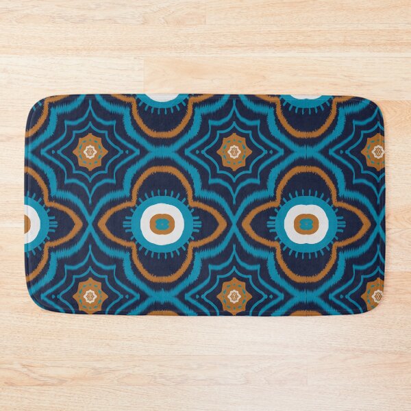 Item preview, Pattern seamless curve stripes on blue designed and sold by NarongStocker37.