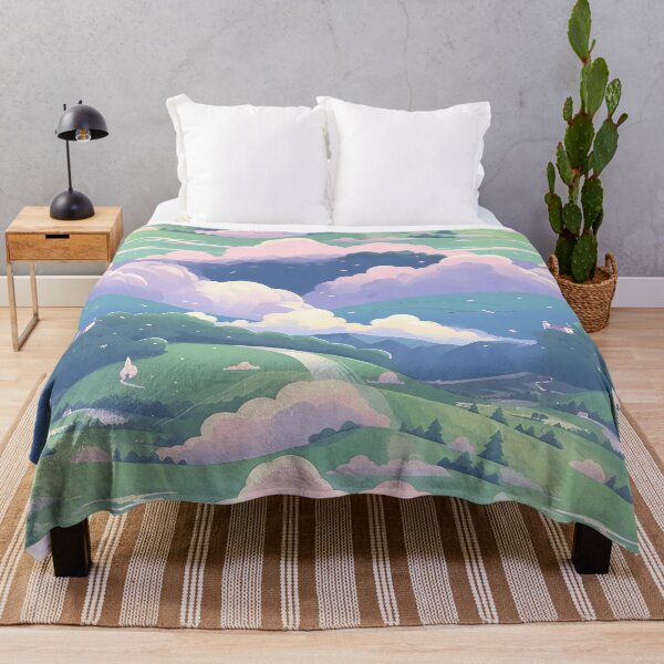Item preview, Cute Hillside Meadow #14 designed and sold by CareToCanvas.
