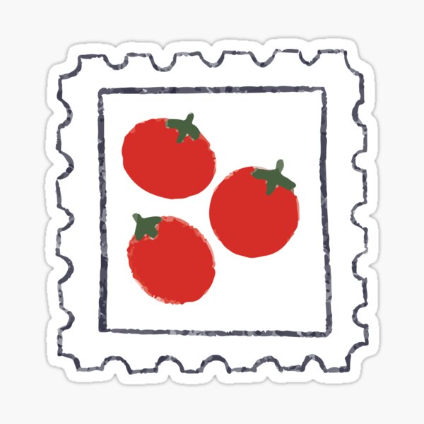 Item preview, tomato stamp designed and sold by sniffrensticker.