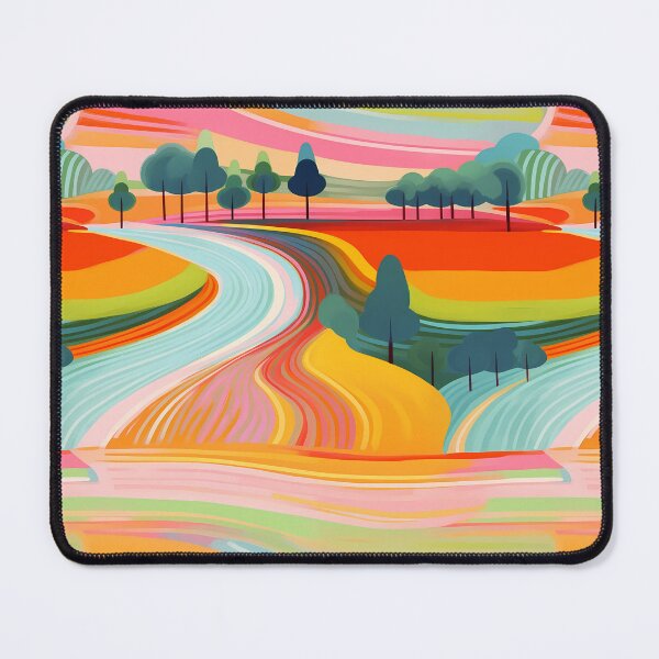 Item preview, Rainbow Roads Abstract Art #2 designed and sold by CareToCanvas.