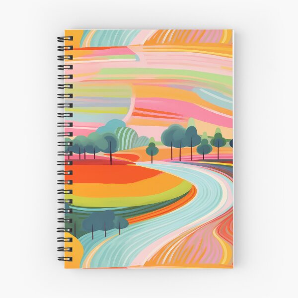 Item preview, Rainbow Roads Abstract Art #2 designed and sold by CareToCanvas.