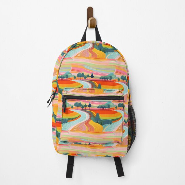 Item preview, Rainbow Roads Abstract Art #2 designed and sold by CareToCanvas.