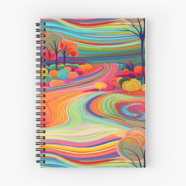 Item preview, Rainbow Roads Abstract Art #3 designed and sold by CareToCanvas.