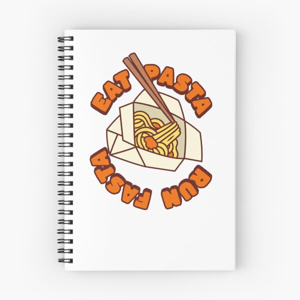 Item preview, Eat Pasta Run Fasta Sticker designed and sold by VividVista.