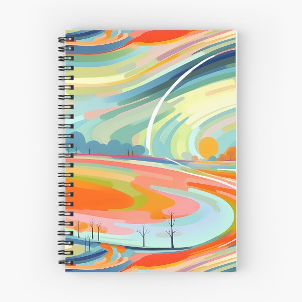 Item preview, Rainbow Roads Abstract Art #4 designed and sold by CareToCanvas.