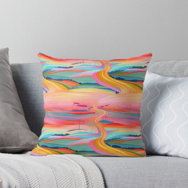 Item preview, Rainbow Roads Abstract Art #6 designed and sold by CareToCanvas.