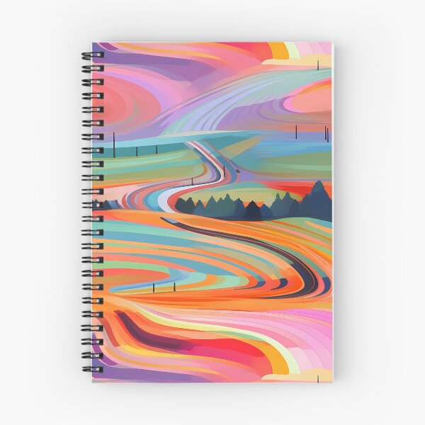 Item preview, Rainbow Roads Abstract Art #7 designed and sold by CareToCanvas.