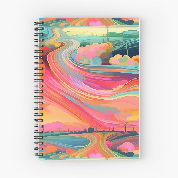 Item preview, Rainbow Roads Abstract Art #8 designed and sold by CareToCanvas.