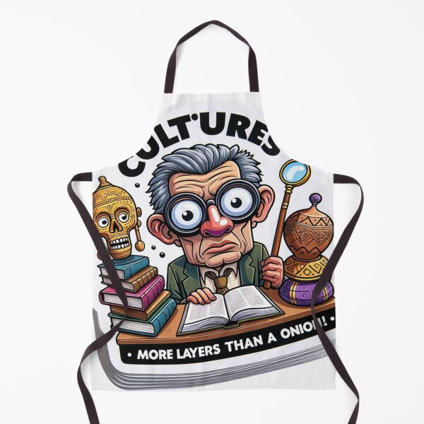 Item preview, Funny Anthropology Sticker: Quirky Cartoon Anthropologist & Cultural Artifacts designed and sold by bandjdesigns.