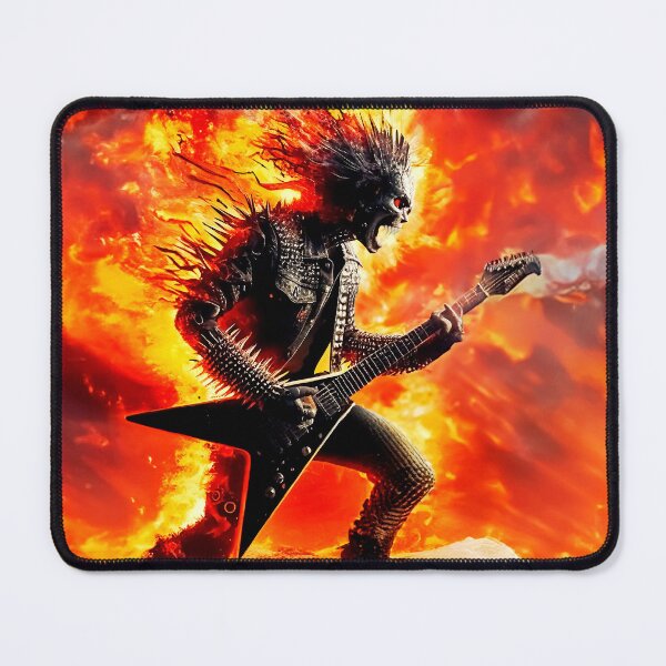 Item preview, This Guitarist is on Fire; Heavy Metal Demon Hot Image Design designed and sold by HeavyHits.