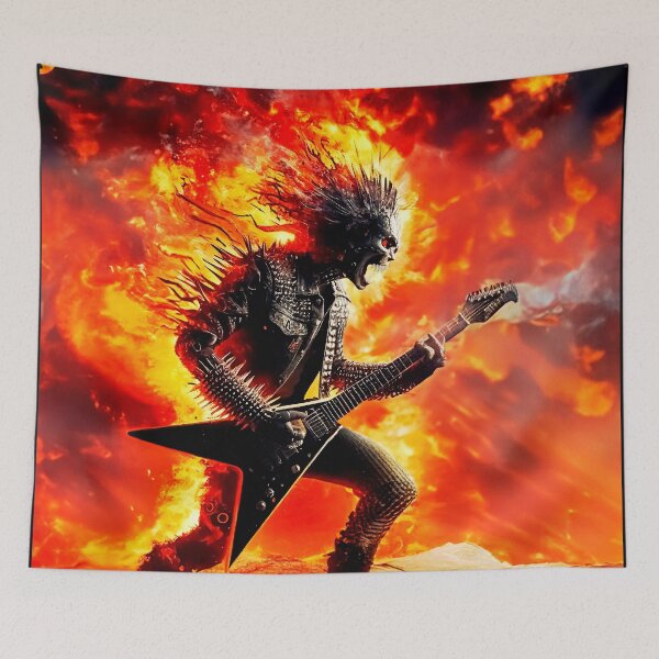 Item preview, This Guitarist is on Fire; Heavy Metal Demon Hot Image Design designed and sold by HeavyHits.