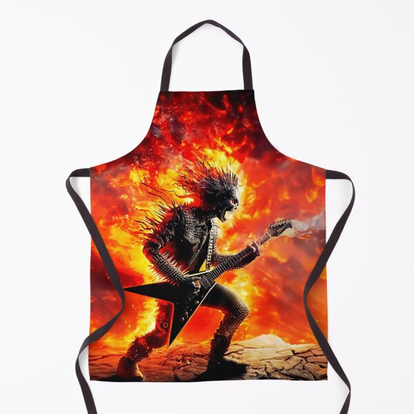 Item preview, This Guitarist is on Fire; Heavy Metal Demon Hot Image Design designed and sold by HeavyHits.