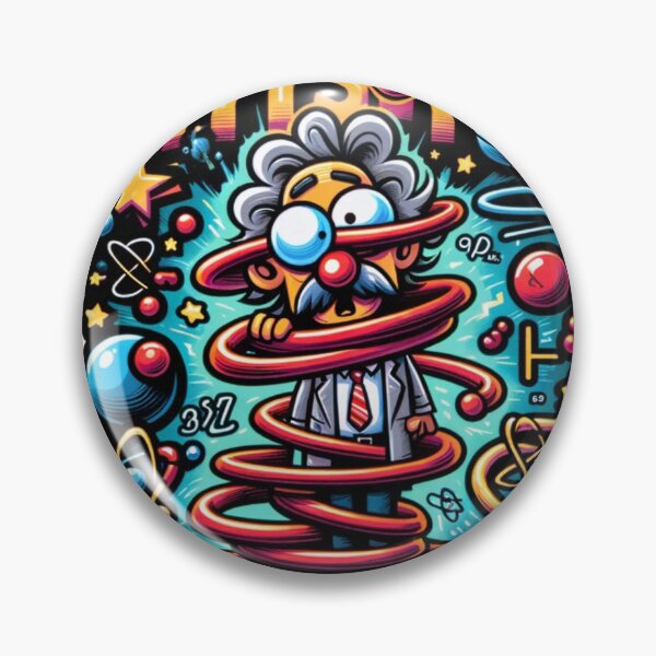 Item preview, Hilarious Physics Sticker: Slinky Scientist Adventures designed and sold by bandjdesigns.