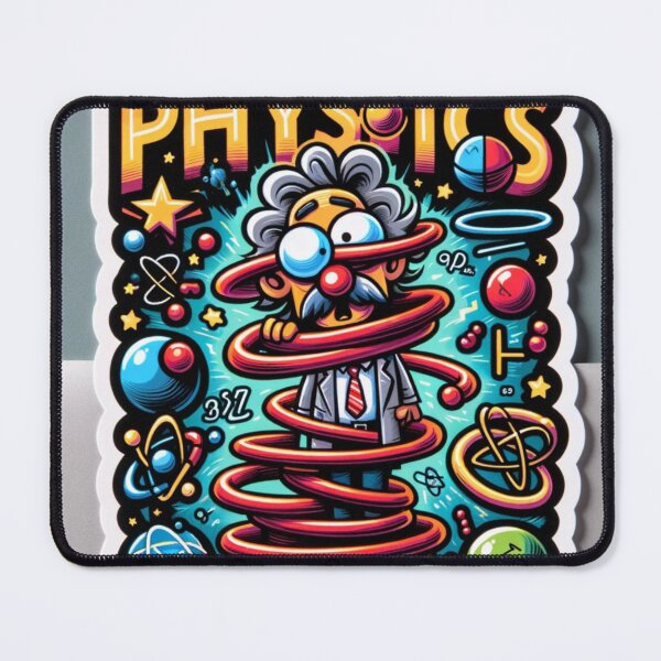 Item preview, Hilarious Physics Sticker: Slinky Scientist Adventures designed and sold by bandjdesigns.