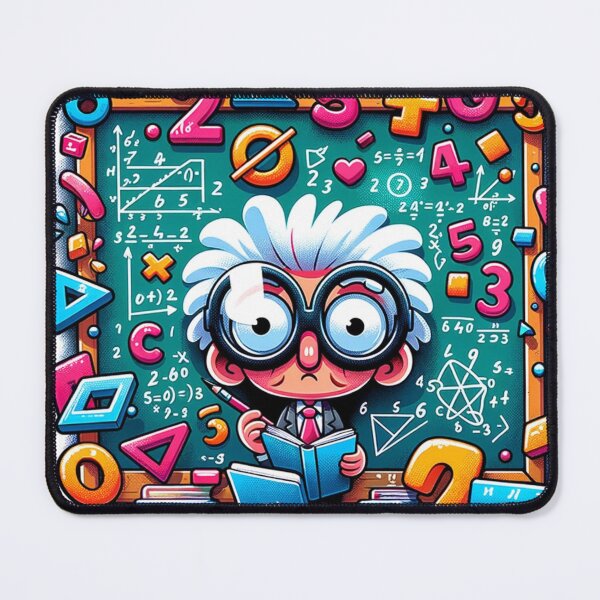 Item preview, Funny Mathematics Sticker: The Bewildered Mathematician designed and sold by bandjdesigns.