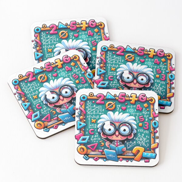 Item preview, Funny Mathematics Sticker: The Bewildered Mathematician designed and sold by bandjdesigns.