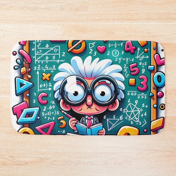 Item preview, Funny Mathematics Sticker: The Bewildered Mathematician designed and sold by bandjdesigns.