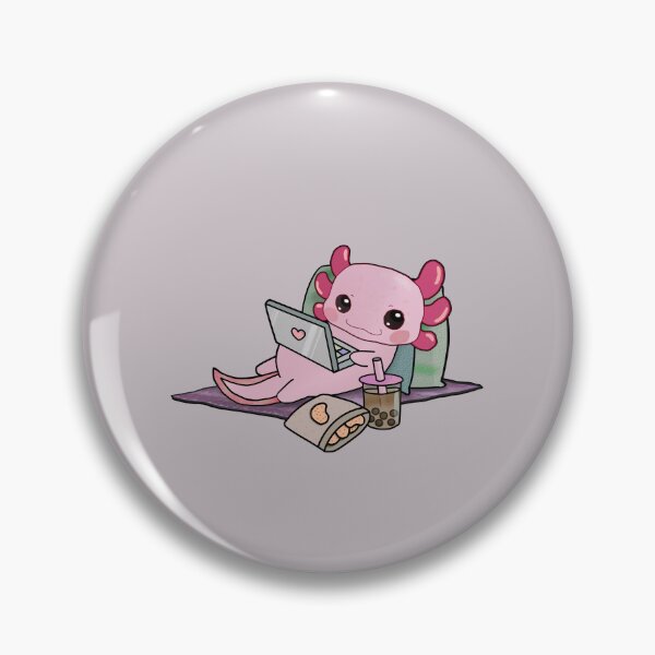 Item preview, Cute Axolotl Chilling  designed and sold by lazarosdesign.
