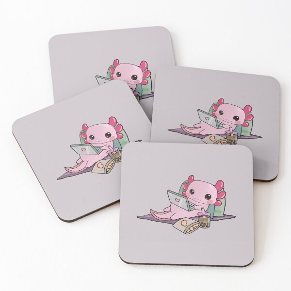 Item preview, Cute Axolotl Chilling  designed and sold by lazarosdesign.