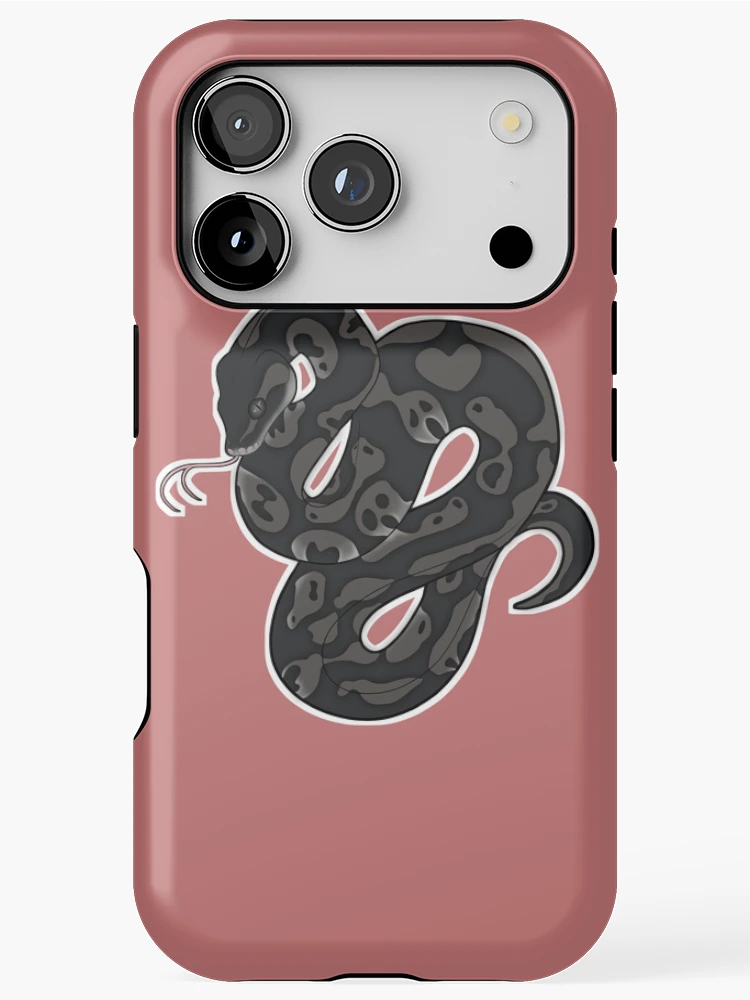 Thumbnail 1 of 4, iPhone Case, Axanthic Ball Python designed and sold by CorVoidae.
