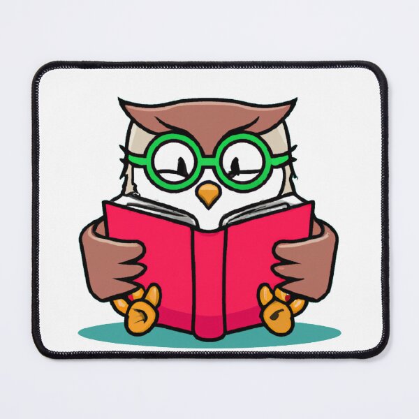 Item preview, Cute Owl Reading - Funny Reading Owl Art Men Women Kids Bookworm Book Lovers designed and sold by Wiss2Arts.