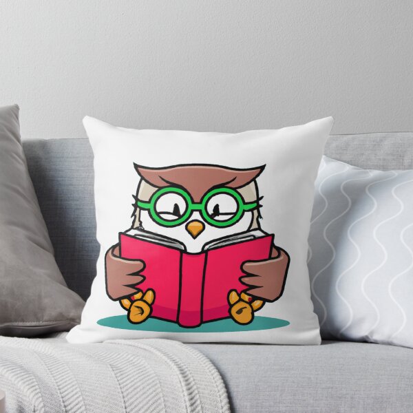 Item preview, Cute Owl Reading - Funny Reading Owl Art Men Women Kids Bookworm Book Lovers  designed and sold by Wiss2Arts.