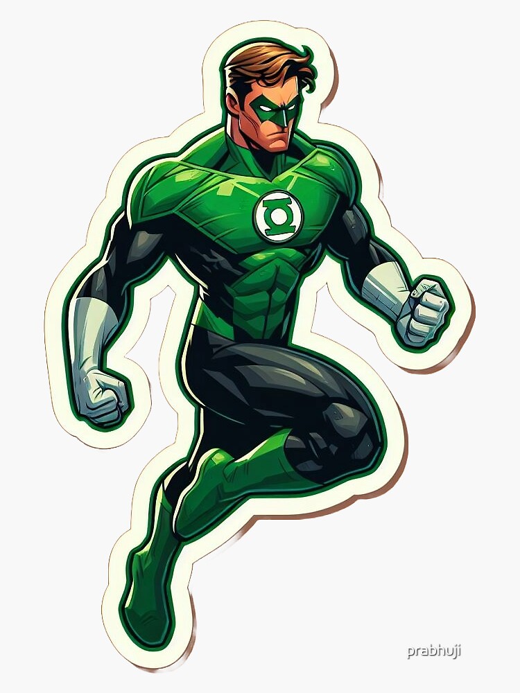 "GREEN LANTERN" Sticker for Sale by prabhuji Redbubble