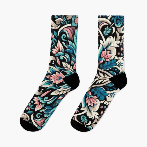 Aperçu de l'œuvre Botanique géométrique moderne : motif vibrant créée et vendue par bandjdesigns.