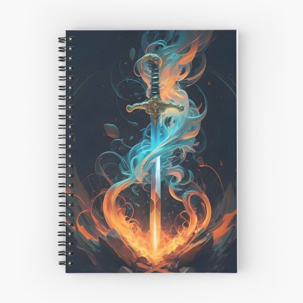 Item preview, Ethereal Flameblade - Intricate Fantasy Sword Art designed and sold by DragonRealms.